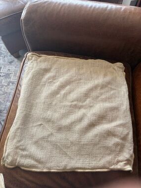 Neutral Cream Decorative Pillow Cover - West Elm